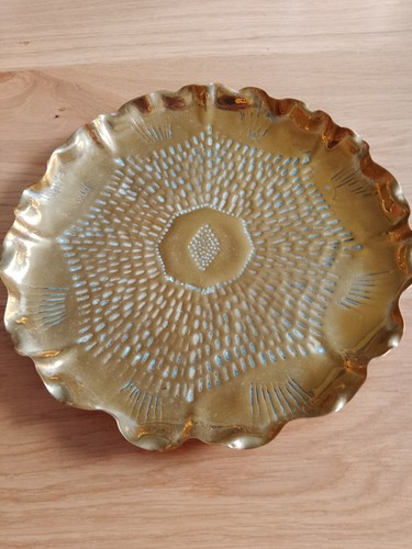 Attractive hammered brass - hammered,