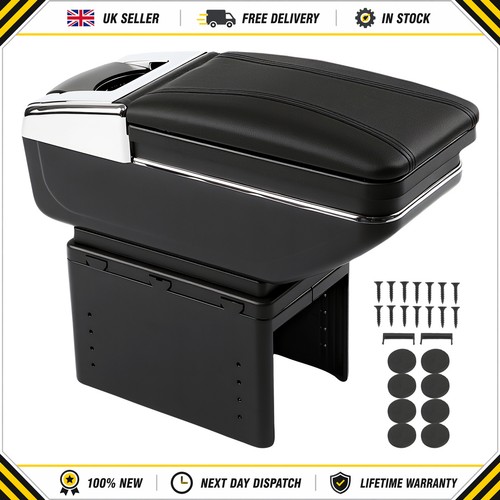 Armrest storage box black - armrest,