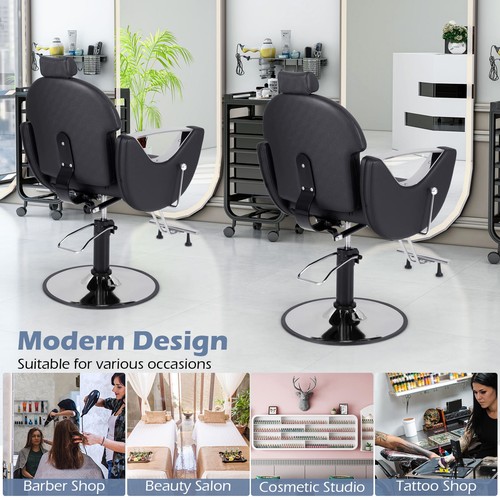 Barber chair reclining salon - chair,