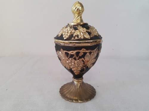 Vintage art glass goblet - vintage,