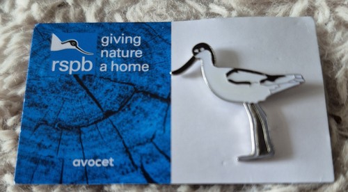 Rspb bird pin badge avocet - rspb,