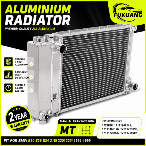 Aluminum radiator for bmw - aluminum, e36