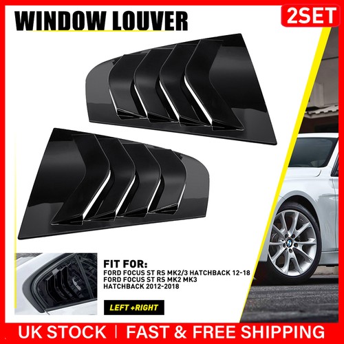 Pair gloss black rear - pair,