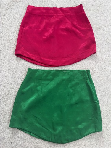 Zara green and pink satin - and, mini