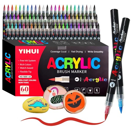 Color acrylic paint markers - paint,