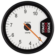 Stack ST200 Tachometer Rev Counter 80mm Stepper Motor 0-4-10.5 Krpm White