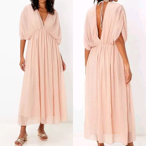 Zara pleated flowy midi maxi - pleated,