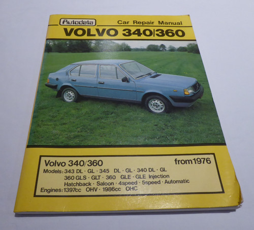 Autodata volvo 340 360 car - autodata, 340/360