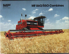 Massey Ferguson 860 and 850 Combines Brochure Leaflet