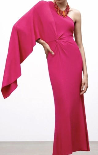 Zara asymmetric knit - dress, l 
