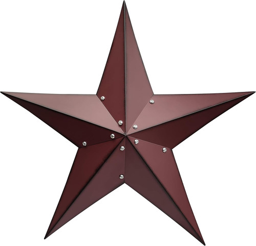 Rustic metal barn star - barn,