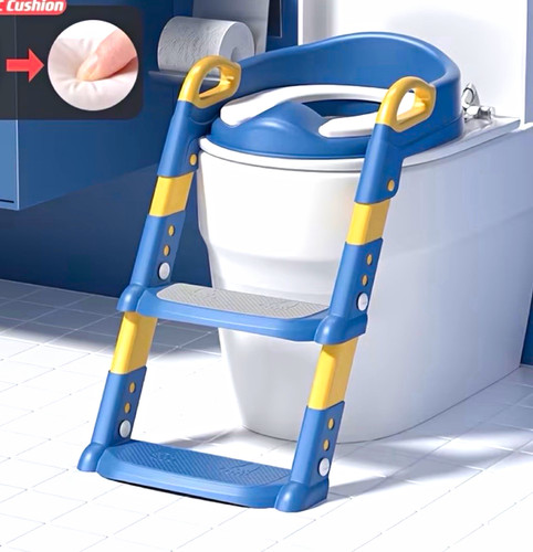 Blue yellow foldable potty - yellow,