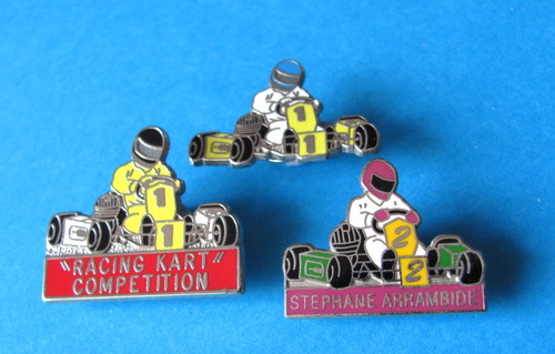 Vintage kart related pin - 3,,