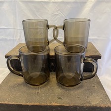 Vintage arcoroc Smoked Glass