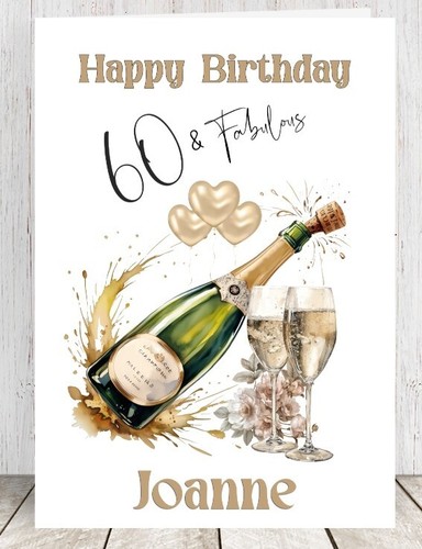Personalised birthday card - personalised,