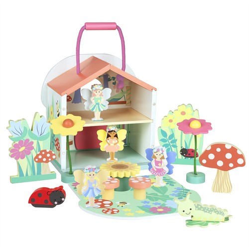 Wooden play set orange - set,