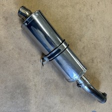 YAMAHA FZS600 FAZER 1998-2003 450mm OVAL STAINLESS BSAU SILENCER EXHAUST KIT