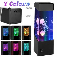 Jellyfish Aquarium Lamp Electric Fake Fish Tank LED Colour Changing Mood Light