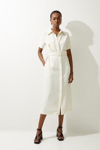 Karen millen shirt midi dress - millen,