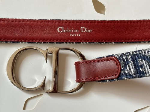 Dior saddle belt leather and - belt,