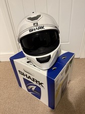 Shark D-Skwal 2 Plain White Full Face Motorcycle Helmet New