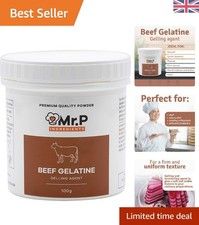 Unflavoured  Beef Gelatine 100g Powder - Gluten-Free & Instant Gelling