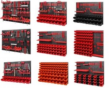 TOOL BOARD WALL MOUNTED 115 x 78 CM BINS, BOXES BOX HOOKS SHELVES VARIOUS SETS