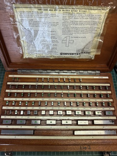 Complete slip gauge set - complete,