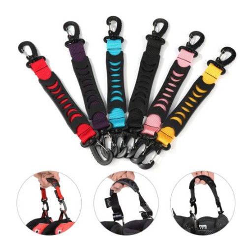 Black ski boot strap - ski,