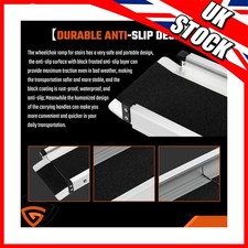 Wheelchair Ramps PAIR Folding Longer Lip for Loading over Car Bumpers Portable