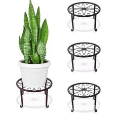 Metal Potted Plant Stands Rustproof Potted Holder Heavy Duty Garden Container