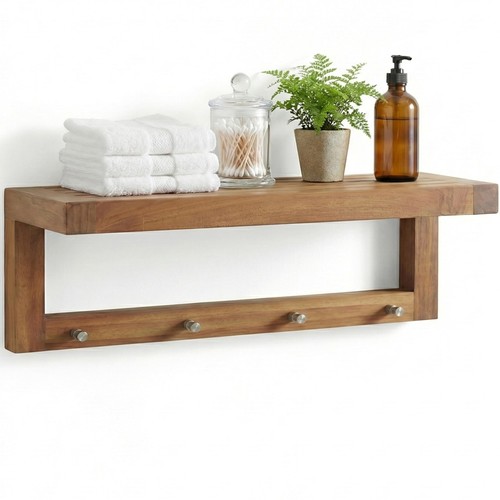 Moa teak floating shelf - moa,