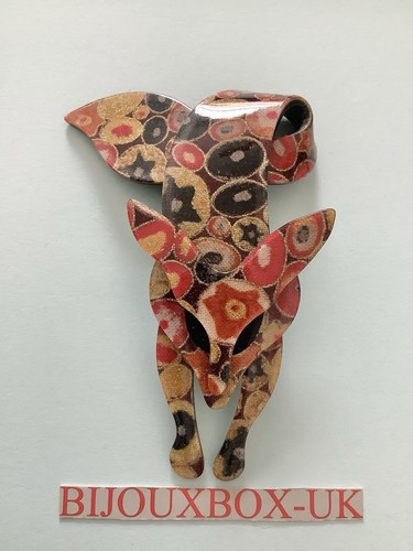 Lea stein fox brooch best - lea,