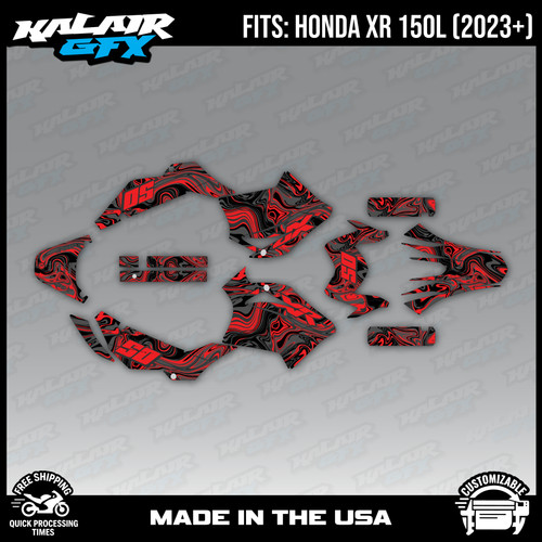 Graphics kit for honda xr150l - honda,
