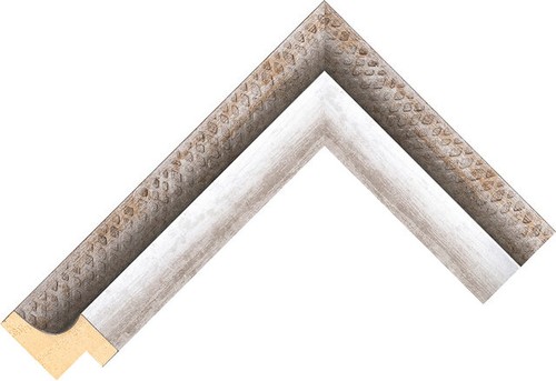 39mm wide silver reverse - reverse, wood