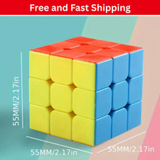 Premium 3x3 Pyramid Cube Puzzle – Solid Color Brain Teaser Educational Toy