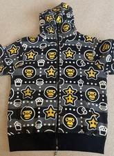 OG Bape Baby Milo Fast Food Hoodie Full Zip Y2K 90s Rare Men’s M Made In Japan