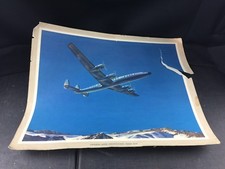 VINTAGE LOCKHEED SUPER CONSTELLATION MODEL 1649  SPEC SHEET POSTER INFORMATION