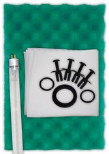 Lotus Green Genie Maintenance Kit UV Bulb Filter Media Seals Washers Koi Pond