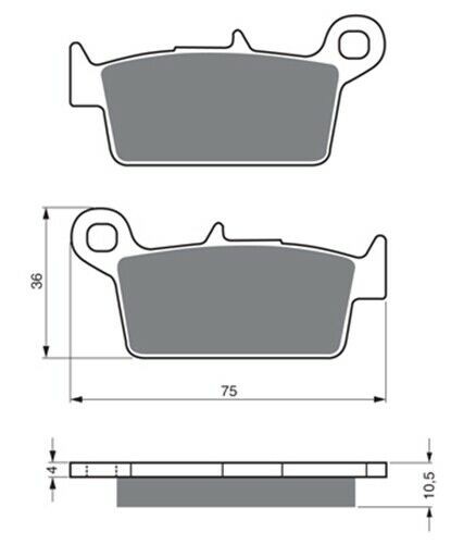 Goldfren 003 rear brake - 003, k5