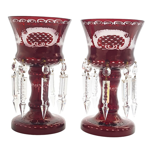 Antique victorian ruby red cut - ruby,