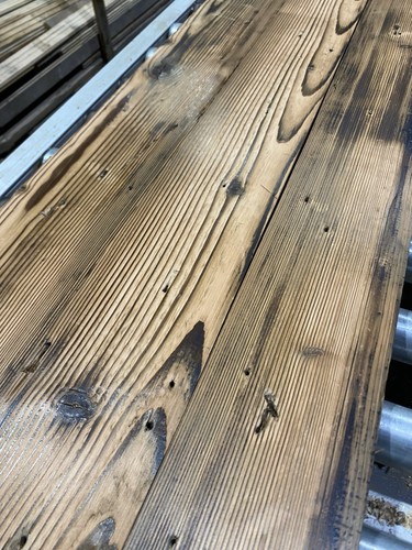 Reclaimed pine floorboards - pine,