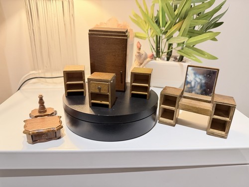 Vintage wooden dollhouse