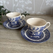 A Pair Of Vintage Blue Willow