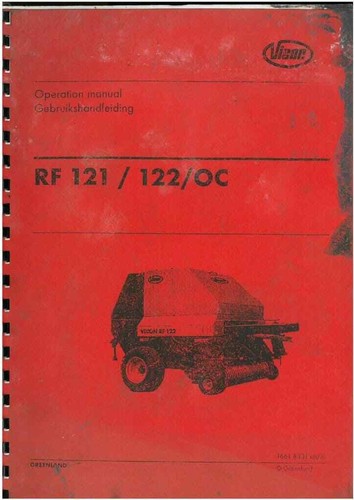 Vicon baler rf121 rf122 - rf121, &