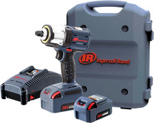 Ingersoll-Rand Cordless Impact Wrench, 1/2 Inch 20V, 2X Li-Ion Batteries & Case