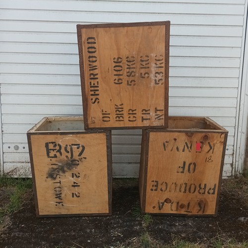 Vintage old tea trunk chest - tea,
