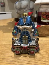 Disney Parks Cinderella Castle Blown Glass Christmas Tree Ornament