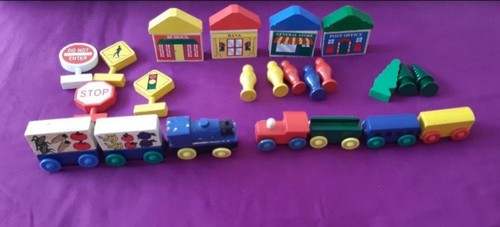 Piece wooden train - piece,