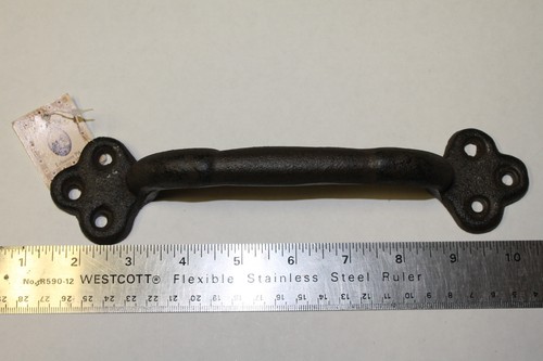 Large cast iron door handle - cast,